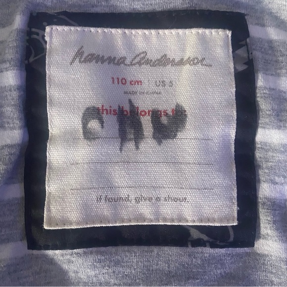 Hanna Andersson Boys Size 110 5 windbreaker Light Jacket Skateboard Coat Hood - Picture 5 of 5